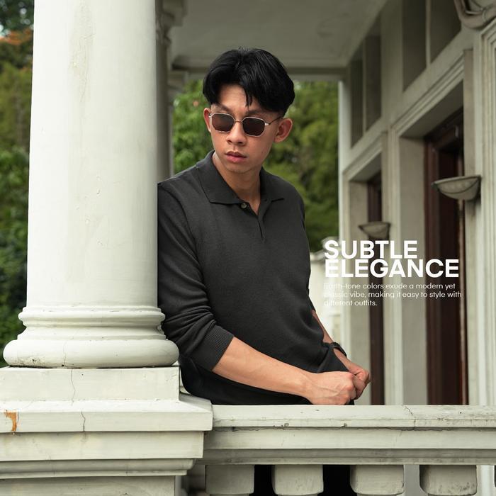 Luxe Polo Longsleeve Knitwear