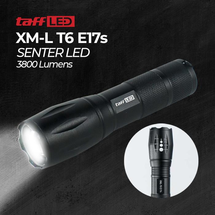GrandMall - Senter LED Tactical | Senter Cree T6 | Lampu Senter Tail Switch