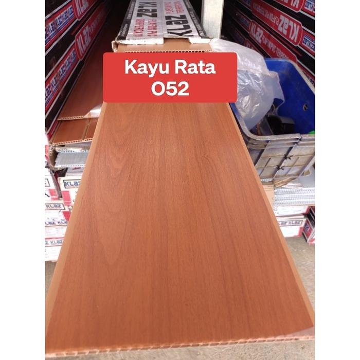 Plafon Pvc Minimalis 8mm Motif -Kayu Rata 052
