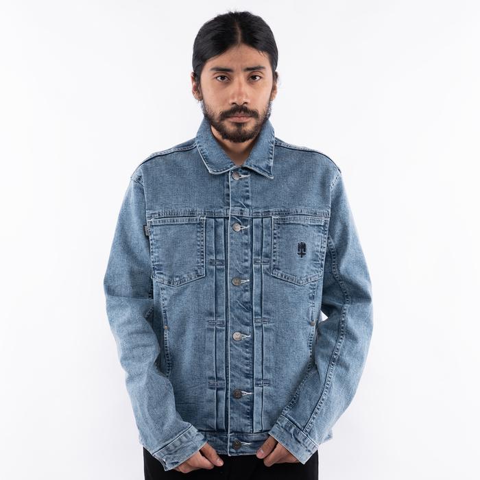CIRRUS MATERNAL DISASTER WASHED DENIM TRUCKER JACKET ORIGINAL