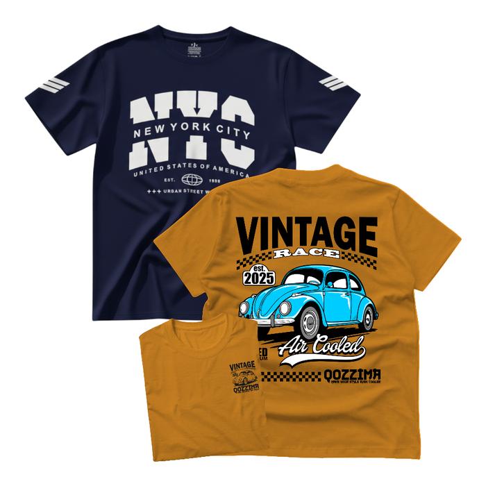 Paket 2 Kaos Anak Distro Laki-Laki Perempuan Motif Terbaru NRA Kids Collection Fashion