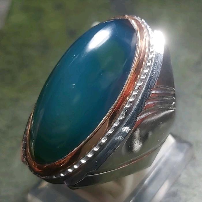 Pandan Biru Langit - Cincin Batu Akik