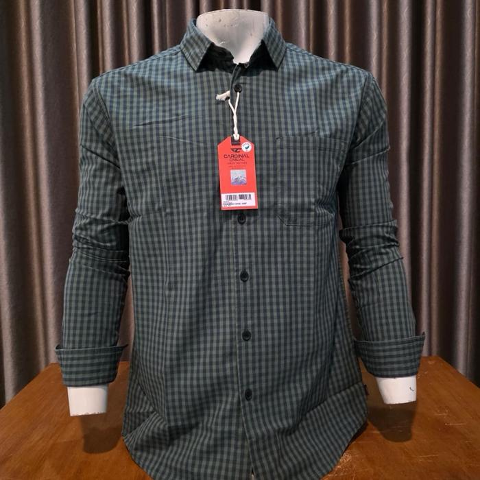 Kemeja Pria Lengan Panjang Cardinal Kasual Premium New Serries Original Atasan