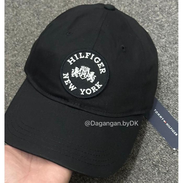 Topi Tommy Hilfiger Cap Original 100% Full Hitam (Limited)