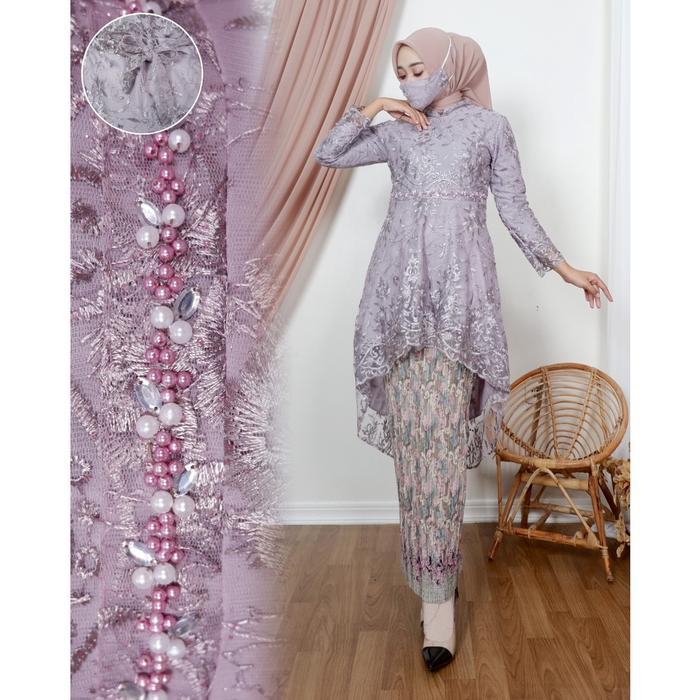 Kebaya Aurora Lesti Mutiara Payet//Setelan Kebaya Lesti Kejora//Atasan Kebaya Modern Payet//Kebaya B