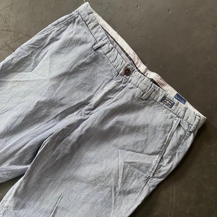 Tommy Hilfiger Celana Panjang Chino Cino Pants Motif Garis-Garis Abu-Abu grey Second