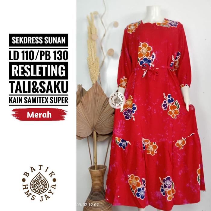 sekdress sunan standart / sekdress sunan / daster lengan panjang / daster adem / batik pekalongan /