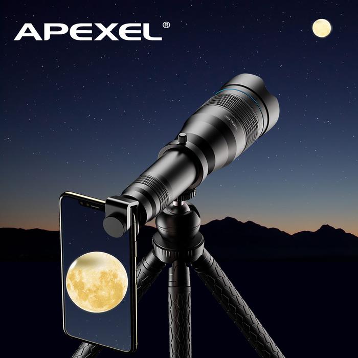 APEXEL 60X Mobile Phone Monocular Telescope Lens astronomical zoom