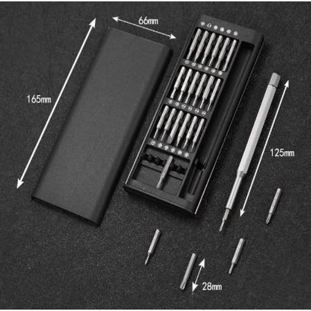 Obeng Set 24 in 1 Obeng Magnet Multifungsi Isi 24 Obeng Servis Hp Jam Grosir