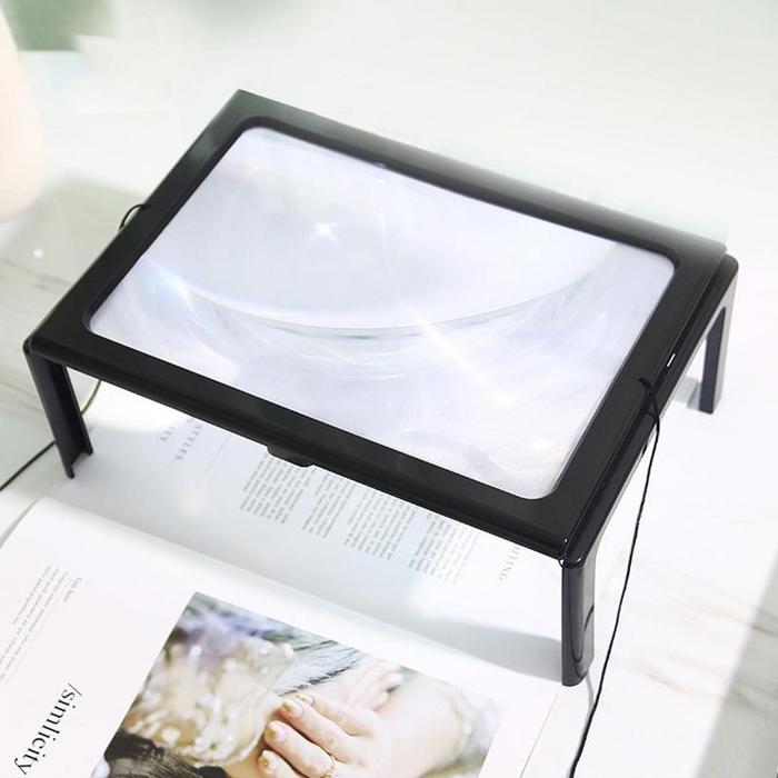 Kaca Pembesar untuk Membaca Membaca Kaca Pembesar dengan 6 Lampu Led