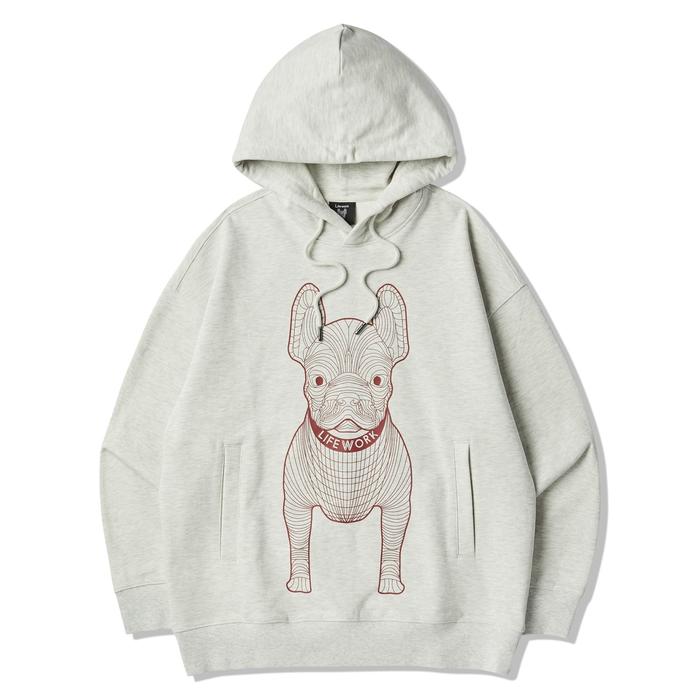 LIFEWORK - Big Ladok Hoodie Oatmeal - Top Hoody Oatmeal Unisex