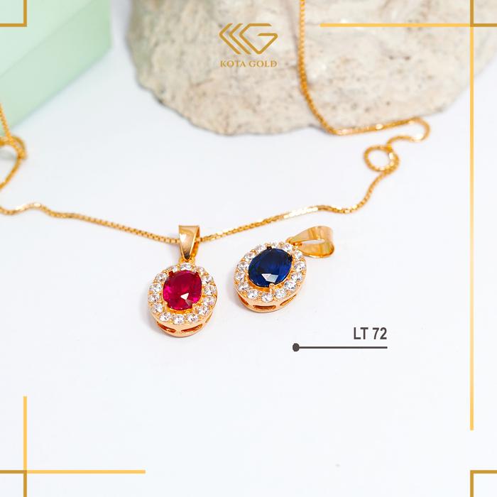 Liontin Kalung Wanita Emas Model Old Lady Diana Kadar 375 (8k) LTT 72