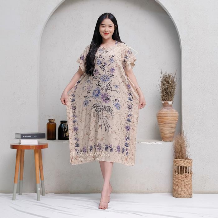 Daster Basanti Lowo Encim standar Rayon Premium Dres Panjang Terlaris dengan Motif Sultan