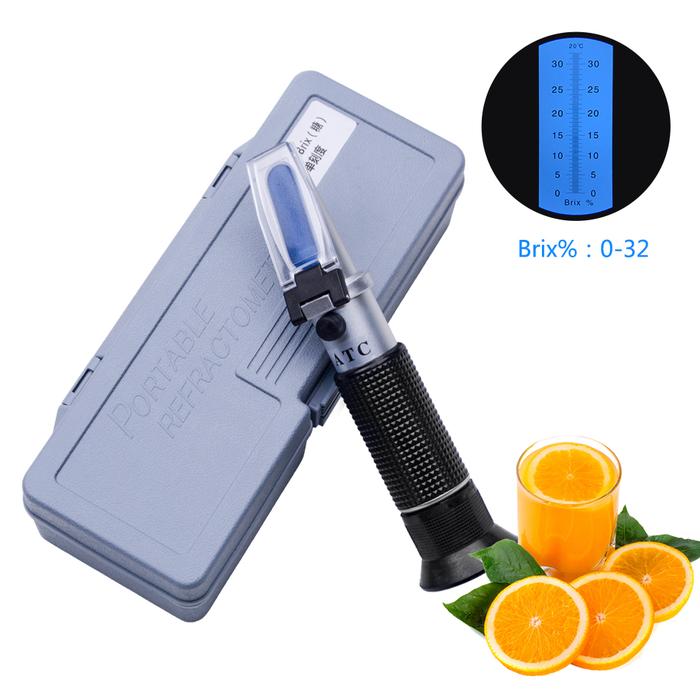 Yieryi Alat Ukur Kandungan Gula Buah, Genggam Brix 32 Refractometer
