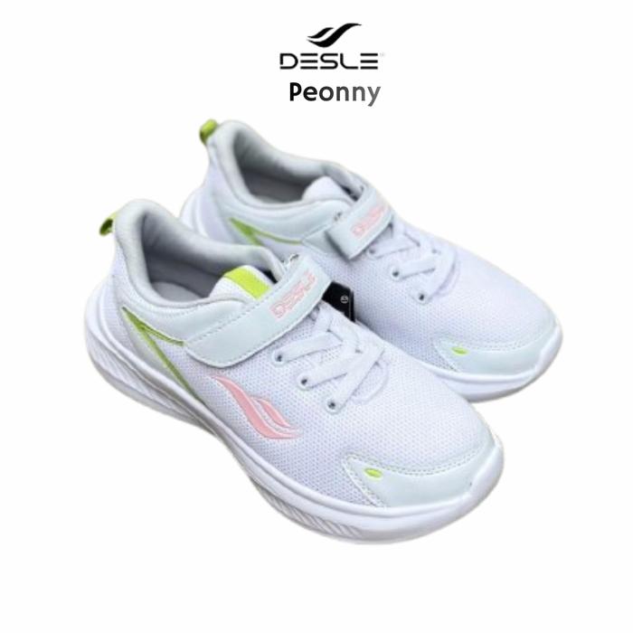 Sepatu sekolah DESLE PEONNY Putih terbaru original Shoes Sneakers Wanita