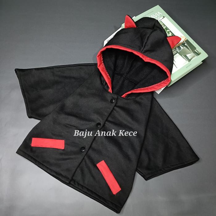 Baju Anak Kece HOODIE CAT EARS MODEL CAPE Anak Perempuan Usia 1-6 Tahun Jaket Outerwear Girls Varias