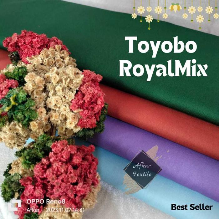 KAIN KATUN TOYOBO ROYAL MIX ORIGINAL PREMIUM / Katun Toyobo Royalmix Tojiro / Original Toyobo Import
