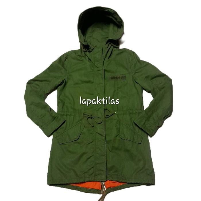 Jaket Parka Fishtail Olive Green Military Fashion Army
