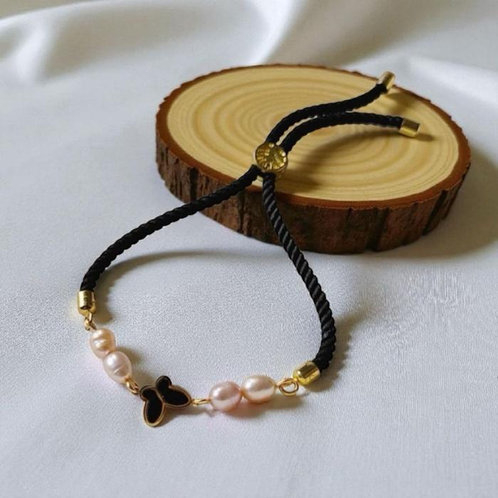 [PRDUK LIVE] gelang tali mutiara air tawar asli lombok bersertifikat