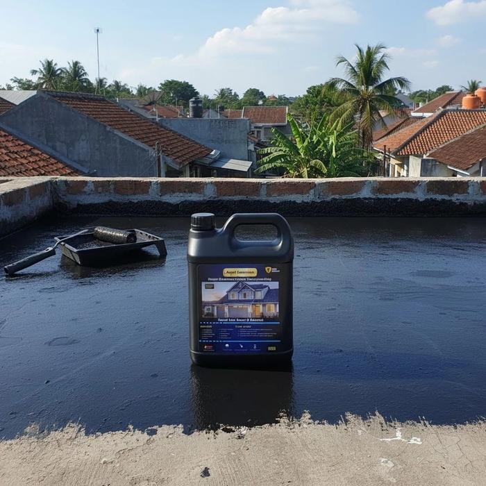 ( Garansi 3 Tahun ) 5Kg Aspal Cair Anti Bocor | Pelapis Anti Bocor Aspal Cair 5kg | Waterproofing As