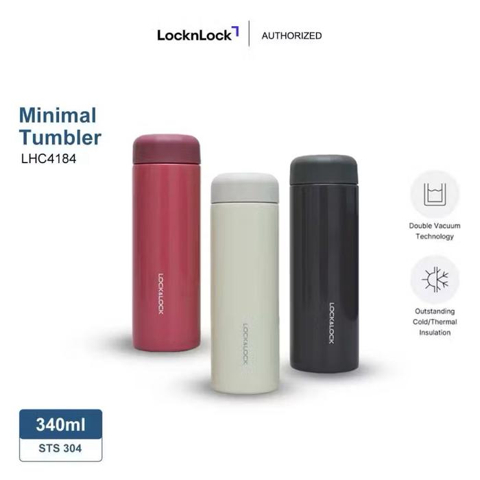 Locknlock Minimal Tumbler 340 ml - LHC4184/4187- Lock n Lock Tumbler - Tumbler stainless - Tumbler t