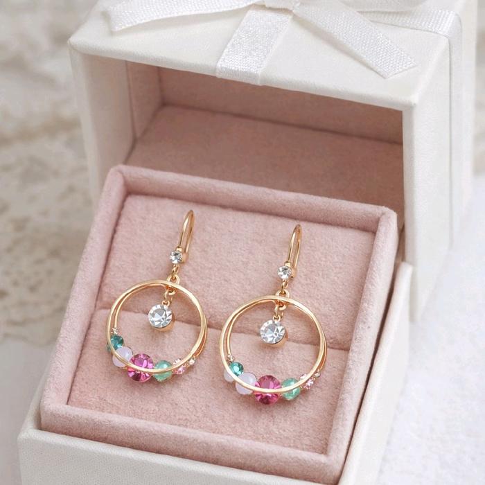 Anting fashion wanita hook circle