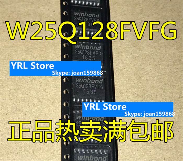 for W25Q128FVFIG W25Q128 W25Q128FVFG SOP16 100%NEW IC