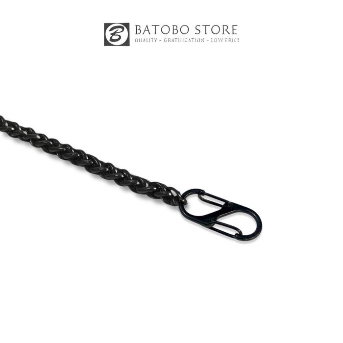 BATOBO STORE Rantai Tas Setimeter Model Ulir B001819 TaLi Tas Wanita Pria Bahan Besi Ukuran 40-160 c