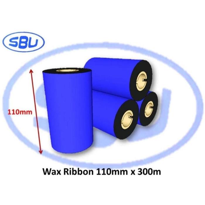 RIBBON BARCODE WAX 110MM X 300M F OUT CORE 1''MURAHHH