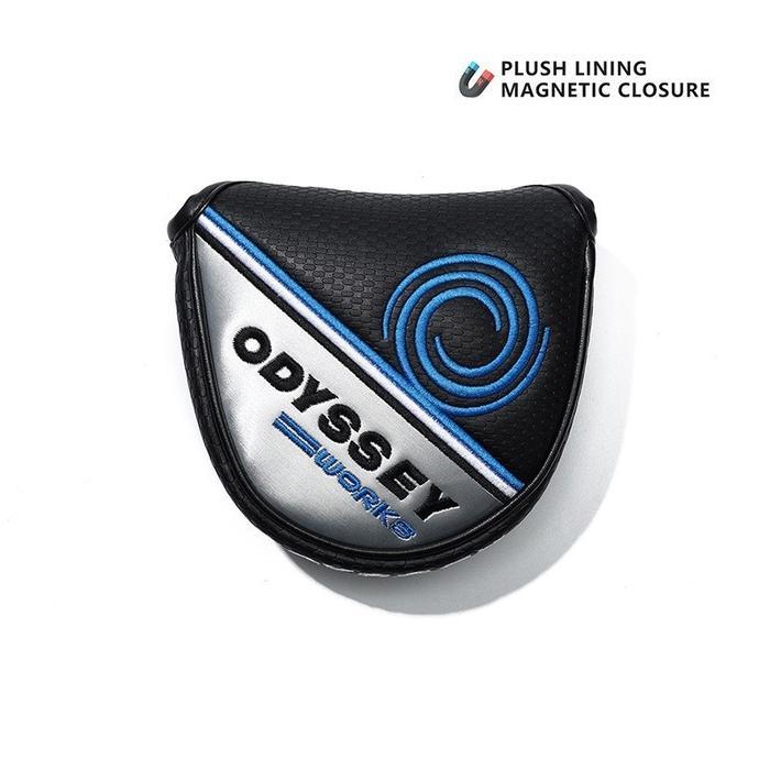 PREMIUM ODY Motif Leather Putter Mallet Head Covers Golf Club - Sarung Stick Club ODY-QGT02#BARANG