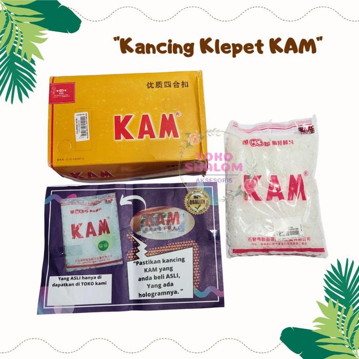 Terbaru Kancing Cetet Jepret Snap Button Plastik KAM 1CM Putih Bening 1000 pcs /Cetet/Jepret Plastik