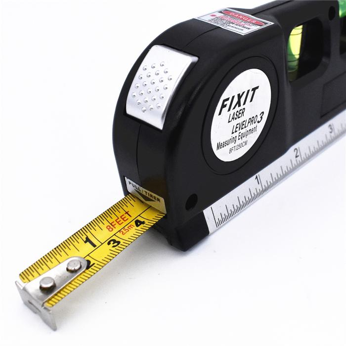 Fixit Level Penggaris Laser Waterpass Meteran Laser Meteran Laser Alat Pengukur Kemiringan Waterpas