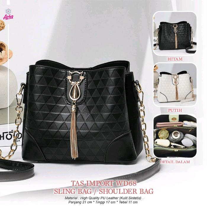 asta tas wanita import WD68 tas selempang slingbag shoulderbag