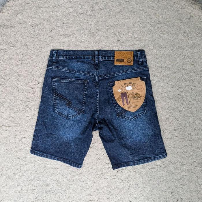Celana Jeans | Jeans Pendek | Pl*N*T S*Rf | Jeans Pria | Acid Black | Washed Jeans | Celana Distro |