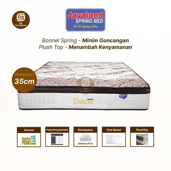 Javaland - Deluxe Spring Bed Plushtop 35cm Full Rebounded Foam Encasement Kasur Matras 3D Knitting 1