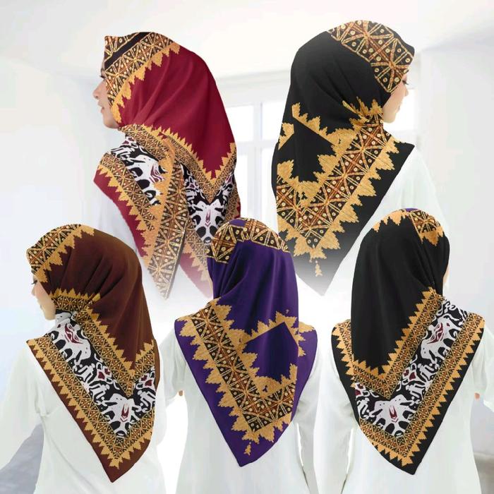 Hijab Motif Segi Empat Serries Widya Laserrcute dengan Pilihan Warna Elegan dan Desain Unik