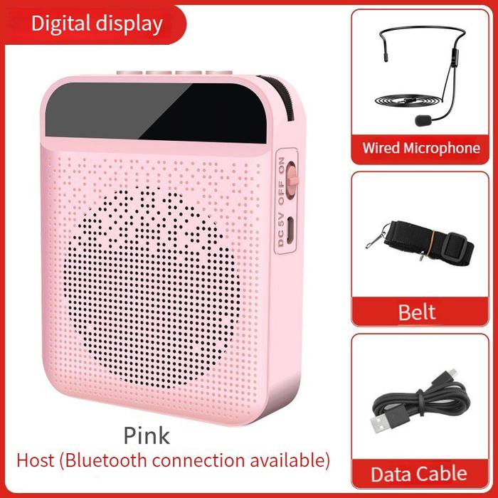 Portable megaphone loudspeaker Wire Microphone stereo teacher Audio
