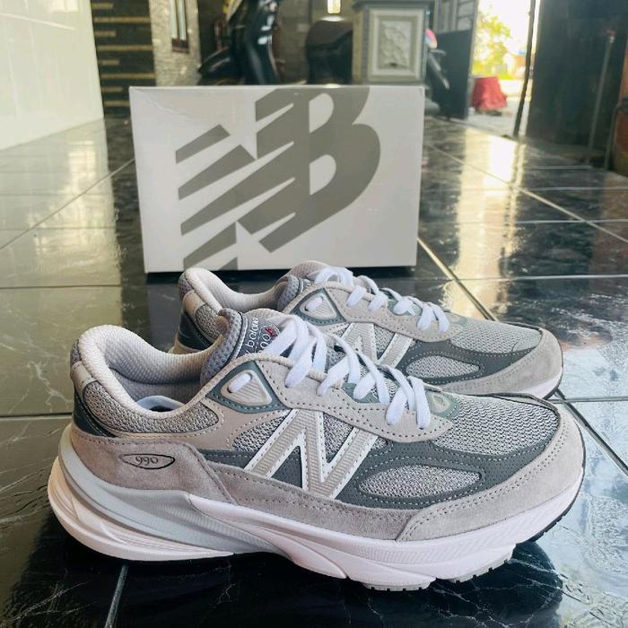 NB 990 V6 ORIGINAL MADE IN USA KONDISI BARU OPEN DUS Casual Sneakers Putih Snekers Sport Pria Shoes