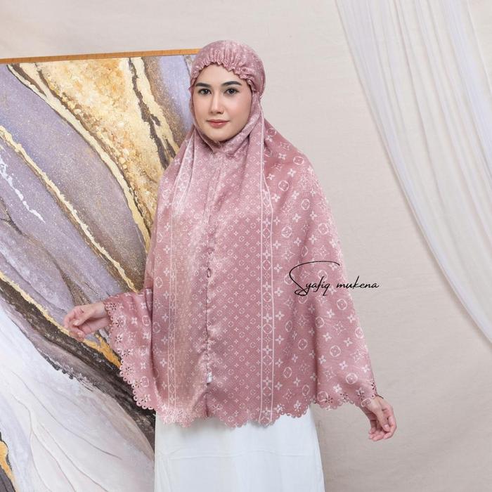 Bergo Motif Hijab Instan Motif Premium Bahan Silk Hijab Saku Elviana Series By Syafiq Bergo Motif Hi