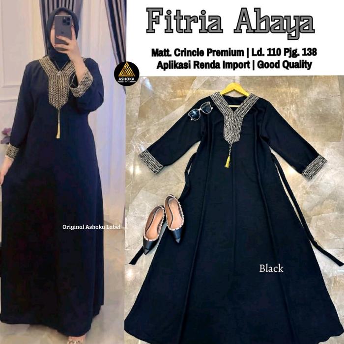 Gwyneth Outfit Eid Series Fitria Abaya | Abaya wanita Kekinian Arabian Look | Gamis Wanita Arabian |