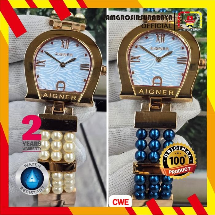 PROMO!!! Jam Tangan Wanita Aigner Varese A45600 Stainless Steel Strap Garansi 2 Tahun [COD]