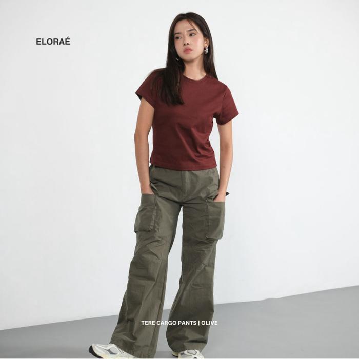 ELORAE Tere Cargo Pants Cotton Nylon | Celana Cargo Trekking Cepat Kering