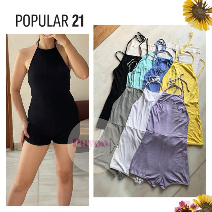 POPULAR 21 Romper Bahan Kaos Rib | Setelan Olahraga