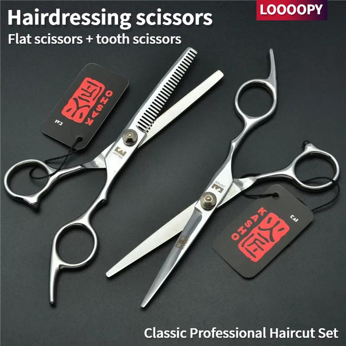 LOOOOPY Gunting Rambut Peralatan Set Gunting Rambut Profesional Hair Scissors Gunting Rambut