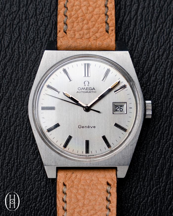 jamtangan vintage omega geneve automatic ref 166.0118
