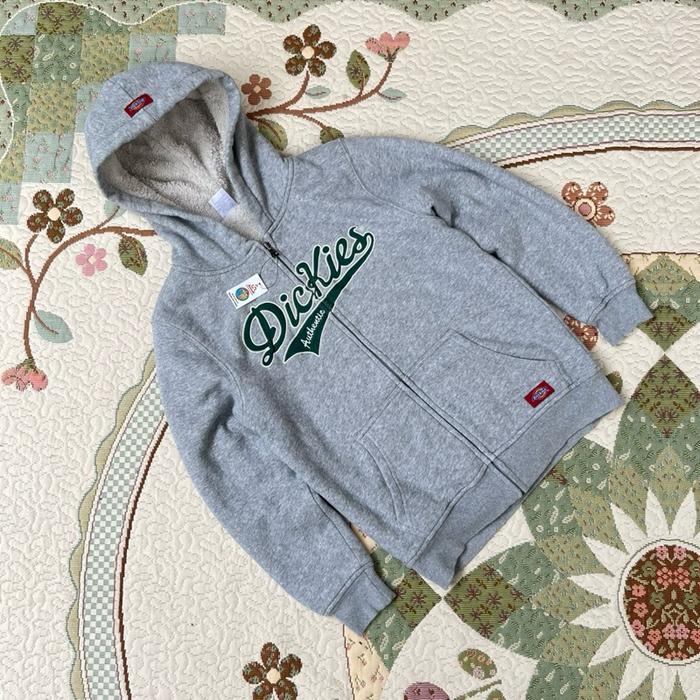 Hoodie anak dickies abu sherpa keren
