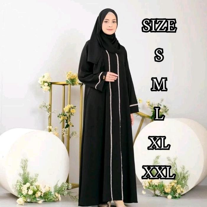 Gamis Abaya Turki || muslim kekinian 2024 dress muslim wanita elegant jumbo maxi dress atasan remaja