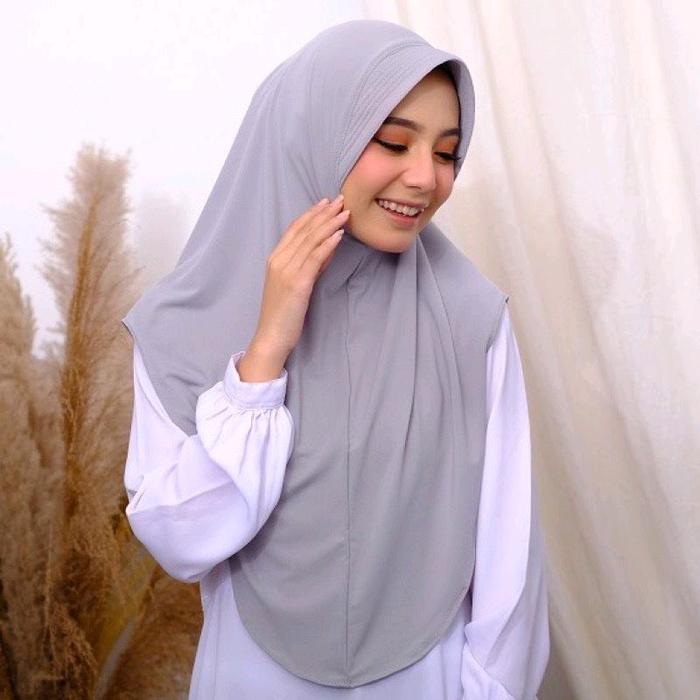 JILBAB BERGO HAMIDAH SIZE XL NUTUP DADA / JILBAB INSTAN PINGUIN Lembut Tebal Variasi Kerudung Cantik