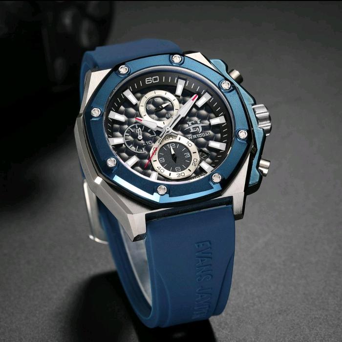 evans jayden 9586 rubber strap analog