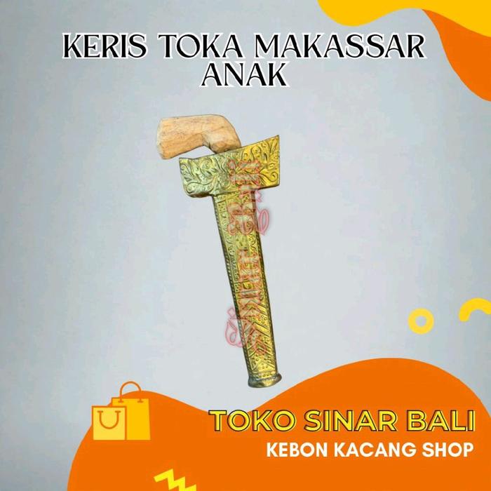 Keris Toka Aksesoris pakaian adat Makassar Sulawesi Selatan Anak